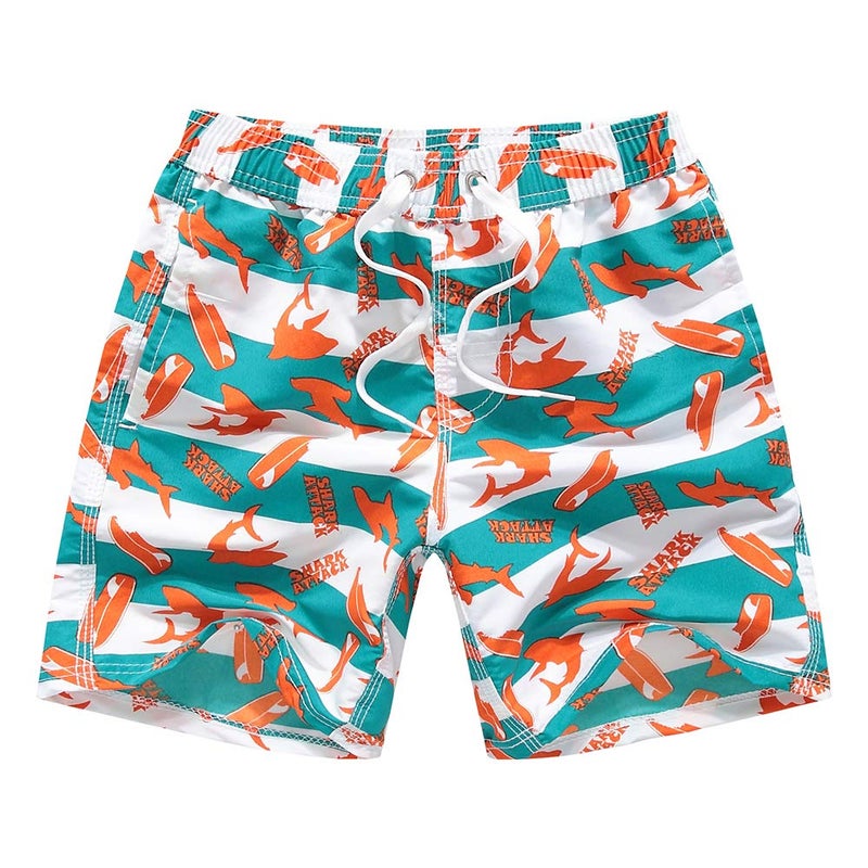 techcity Boys Swim Trunks, Quick Dry Beach Swim Shorts Little Boys Bathing Suit Swimsuit Toddler Boy Swimwear with Mesh Lining, 3-14 Years (7-8 Years, Orange) - Image 1
